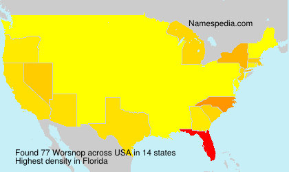 Surname Worsnop in USA Surname Worsnop in USA
