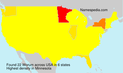 Surname Worum in USA Surname Worum in USA