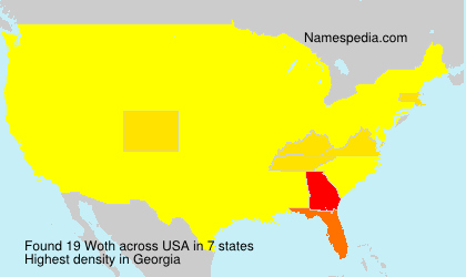 Surname Woth in USA Surname Woth in USA