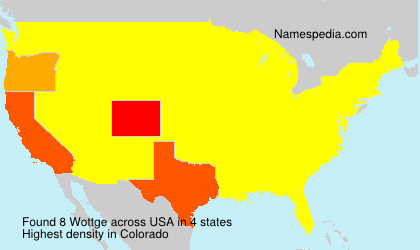 Surname Wottge in USA Surname Wottge in USA