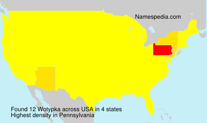 Surname Wotypka in USA Surname Wotypka in USA