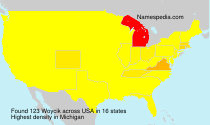 Surname Woycik in USA Surname Woycik in USA