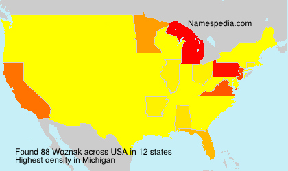 Surname Woznak in USA Surname Woznak in USA