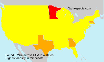 Surname Wra in USA Surname Wra in USA