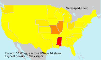Surname Wraggs in USA Surname Wraggs in USA