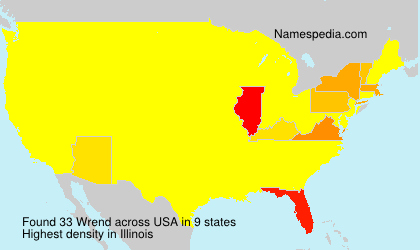 Surname Wrend in USA Surname Wrend in USA