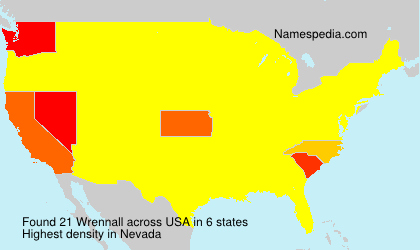 Surname Wrennall in USA Surname Wrennall in USA