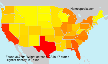 Surname Wright in USA Surname Wright in USA