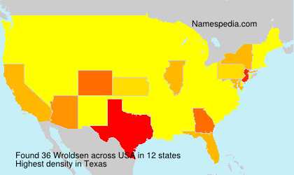 Surname Wroldsen in USA Surname Wroldsen in USA