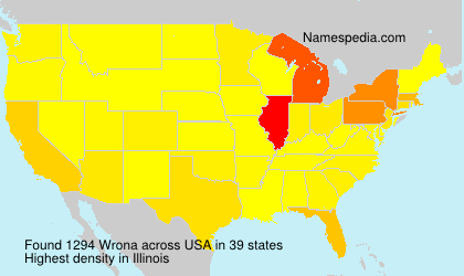 Surname Wrona in USA Surname Wrona in USA