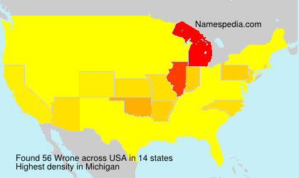 Surname Wrone in USA Surname Wrone in USA