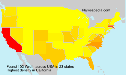 Surname Wroth in USA Surname Wroth in USA