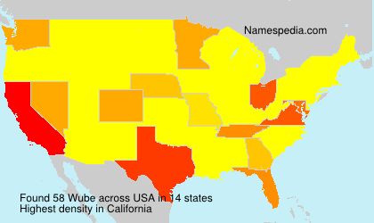 Surname Wube in USA Surname Wube in USA