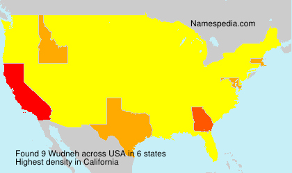 Surname Wudneh in USA Surname Wudneh in USA