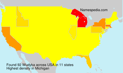 Surname Wudyka in USA Surname Wudyka in USA