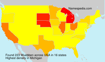 Surname Wuebben in USA Surname Wuebben in USA