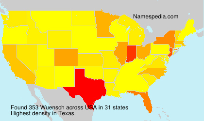Surname Wuensch in USA Surname Wuensch in USA