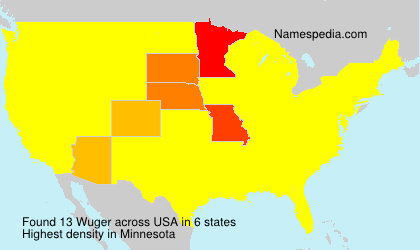 Surname Wuger in USA Surname Wuger in USA