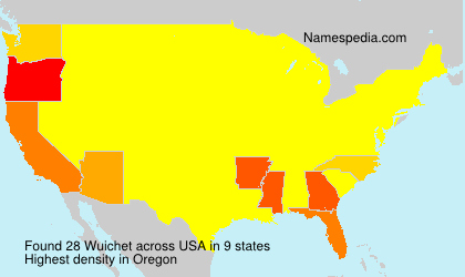 Surname Wuichet in USA Surname Wuichet in USA