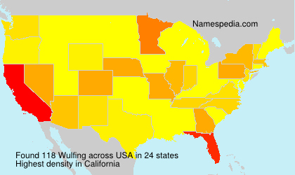 Surname Wulfing in USA Surname Wulfing in USA
