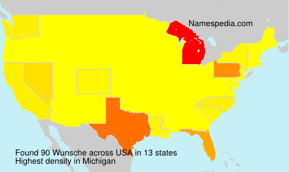 Surname Wunsche in USA Surname Wunsche in USA