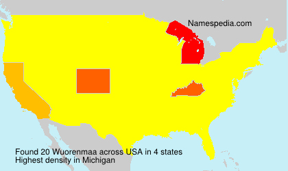 Surname Wuorenmaa in USA Surname Wuorenmaa in USA
