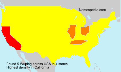 Surname Wuping in USA Surname Wuping in USA