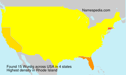 Surname Wurdig in USA Surname Wurdig in USA