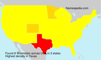 Surname Wurmstein in USA Surname Wurmstein in USA