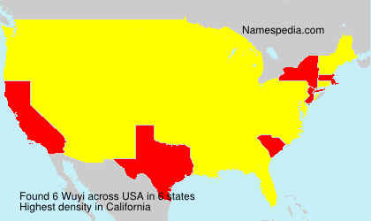 Surname Wuyi in USA Surname Wuyi in USA