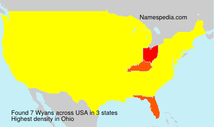 Surname Wyans in USA