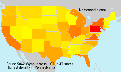 Surname Wyant in USA