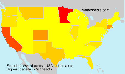 Surname Wyard in USA