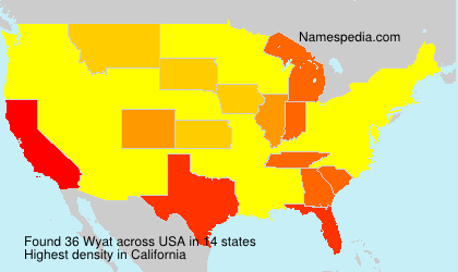 Surname Wyat in USA