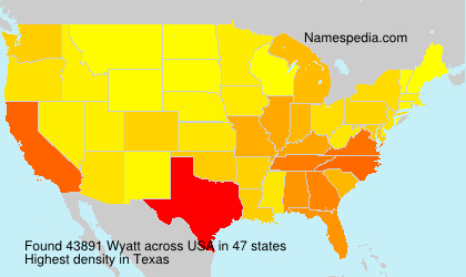 Surname Wyatt in USA