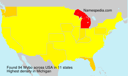 Surname Wybo in USA