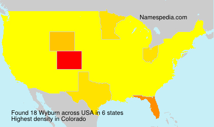 Surname Wyburn in USA