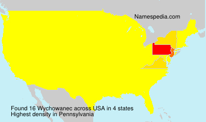 Surname Wychowanec in USA