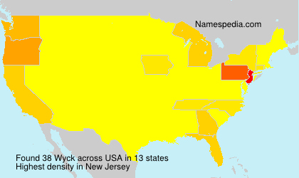 Surname Wyck in USA