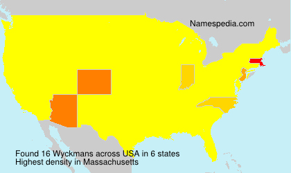 Surname Wyckmans in USA