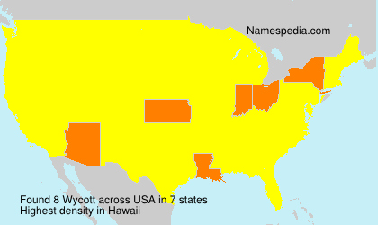 Surname Wycott in USA
