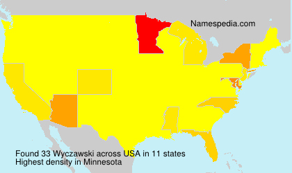 Surname Wyczawski in USA