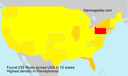 Surname Wyda in USA Surname Wyda in USA