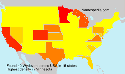 Surname Wydeven in USA Surname Wydeven in USA