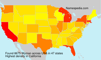 Surname Wyman in USA Surname Wyman in USA