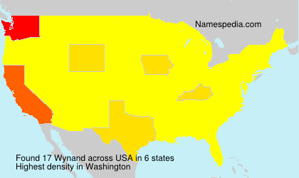 Surname Wynand in USA