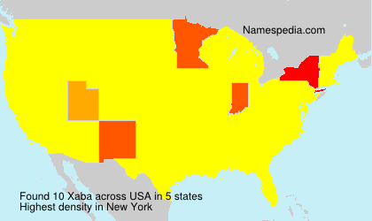 Surname Xaba in USA