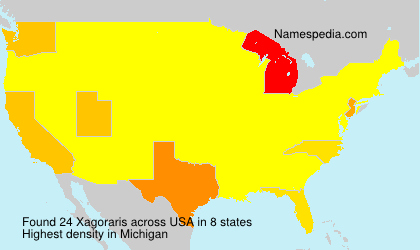 Surname Xagoraris in USA