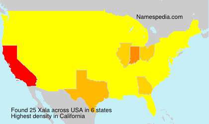 Surname Xala in USA Surname Xala in USA