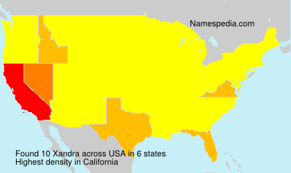 Surname Xandra in USA